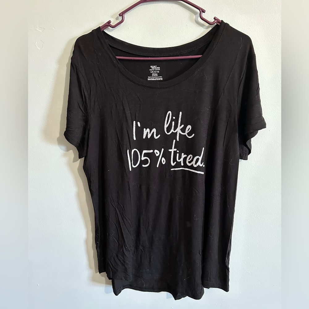 Night shirt with cute saying